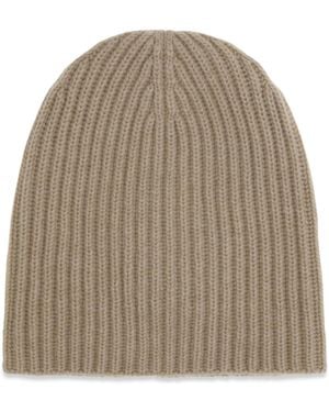 Loro Piana Cashmere Beanie Hat - Natural