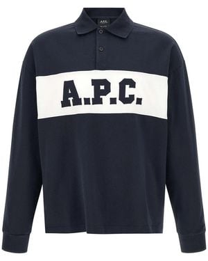 A.P.C. 'Alexis' Polo Shirt - Blue