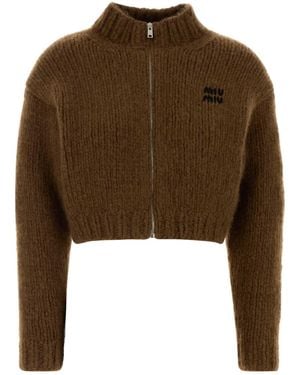 Miu Miu Cashmere Cardigan - Brown