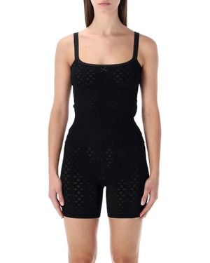 JW Anderson Pointelle Knit Cami - Black