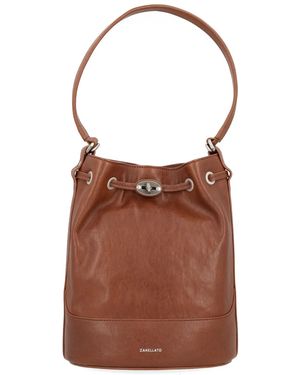 Zanellato Mondà Leather Clutch Bag - Brown