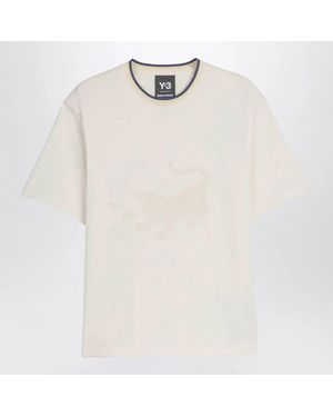 adidas Ivory Cotton Jersey Tshirt - White