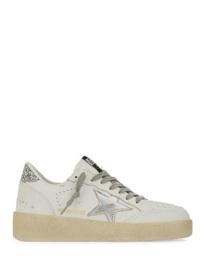 Golden Goose Ball Star Star-Patch Trainers - White