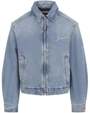 Jacquemus Tabac La Veste De-Nimes Canevas Jacket - Blue