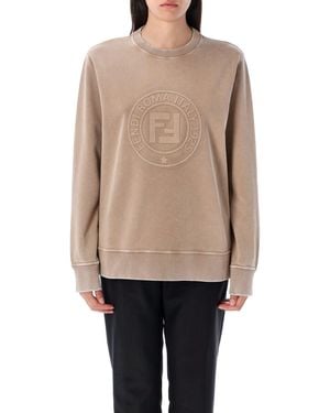 Fendi Roma Sweatshirt - Natural