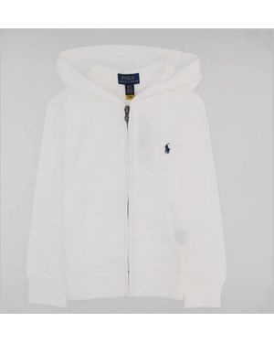 Polo Ralph Lauren Zipper Hoodie - White