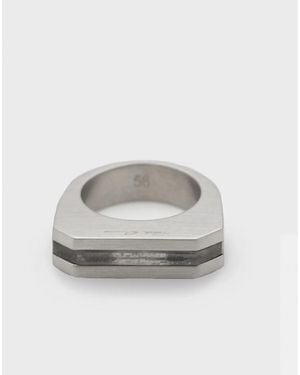 Rick Owens Crystal Hollywood Ring Palladium - Gray