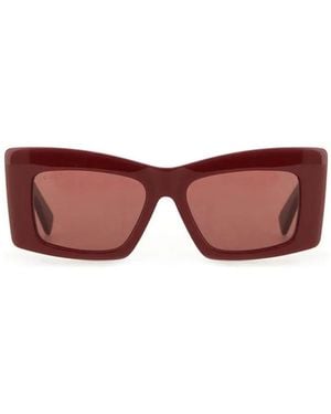 Gucci Square Sunglasses - Red