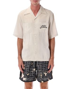 Amiri Hollywood Bowling Shirt - Gray