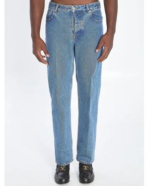 Valentino Garavani Chez Denim Trousers - Blue