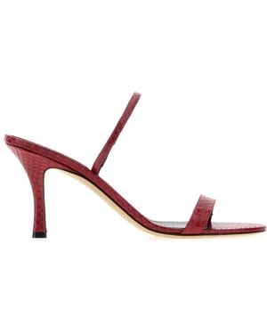 The Row Textured Heels - Pink