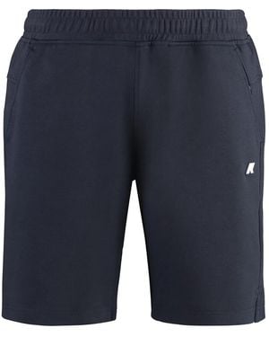 K-Way Keny Cotton Bermuda Shorts - Blue