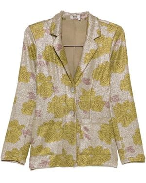 Siyu Rosella Single-Breasted Jacket - Green