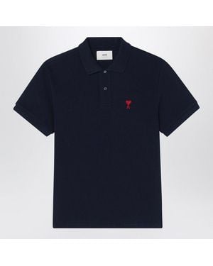 Ami Paris Polo Ami De Coeur Midnight - Blue
