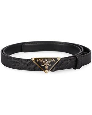 Prada Leather Belt - Black