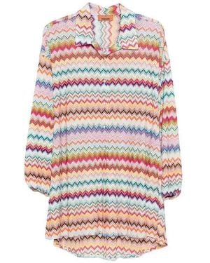Missoni Multicolor Viscose Top - Gray