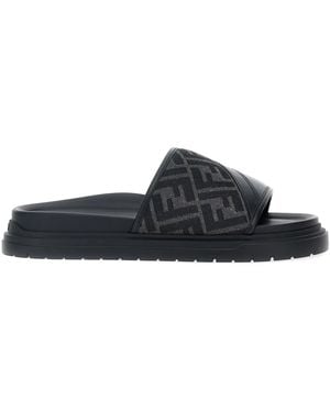 Fendi Diagonal' Sandals - Black