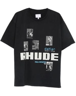 Rhude Graphic Print T-Shirt - Black