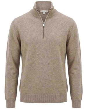 Malo Cashmere V Neck - Grey