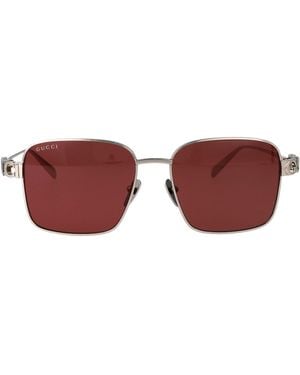 Gucci Metal Sunglasses - Red