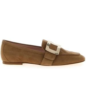 Roger Vivier Suede Loafers - Brown