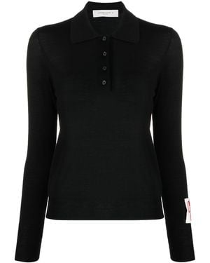 Golden Goose Knit Polo Jumper - Black