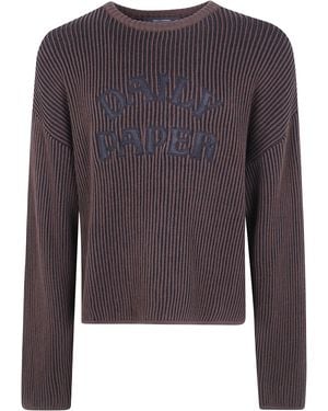 Daily Paper Dias Stacked Rib Knit Jumper - Blue