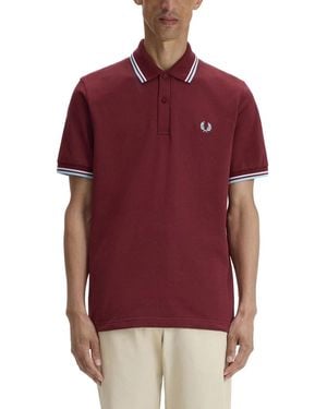 Fred Perry Polo With Logo - Red