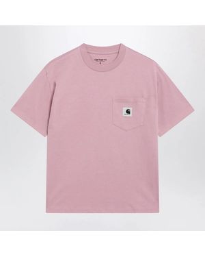 Carhartt S/S Pocket Organic-Cotton T-Shirt - Pink