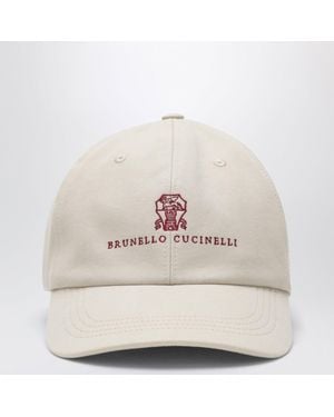 Brunello Cucinelli Sandcolored Baseball Cap - Natural