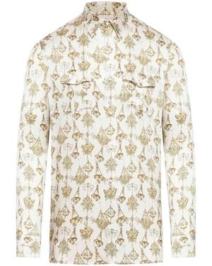 Givenchy Satin Silk Shirt - White