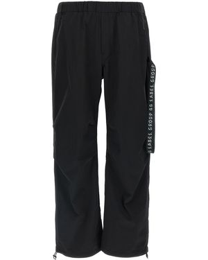 44 LABEL Id Drawsting Trousers - Black