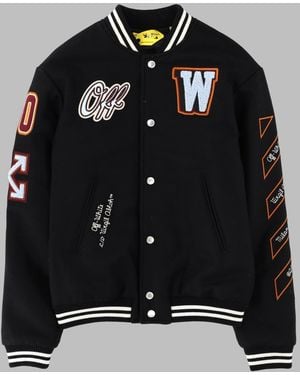 Off-White c/o Virgil Abloh Style Patch Varsity Kids T-Shirt - Black