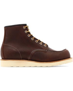 Red Wing Shoes "Classic Moc" Lace-Up Boots - Brown