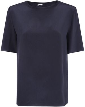 JOSEPH "New Rubin" Crepe De Soie Top - Blue