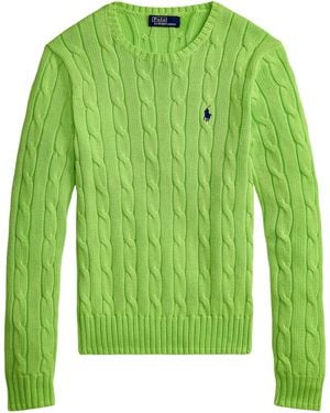 Polo Ralph Lauren Julianna Cable Knit Sweater - Green
