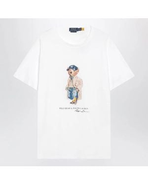 Polo Ralph Lauren Polo Bear Custom Slimfit Tshirt - White