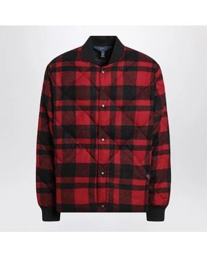 Polo Ralph Lauren And Quilted Check Bomber - Red
