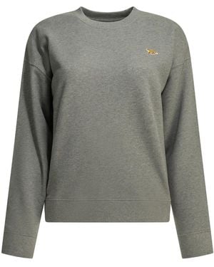 Maison Kitsuné Maison Kitsuné "Baby Fox" Crew-Neck Sweatshirt - Grey