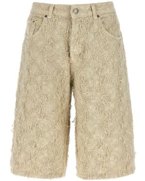 Haikure Bermuda Shorts 'Becky Fur Denim' - Natural