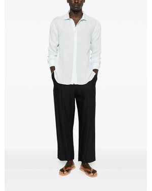 120% Lino Slim Fit Shirt - White