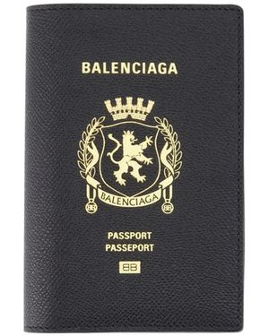 Balenciaga Leather Phone Holed - Black