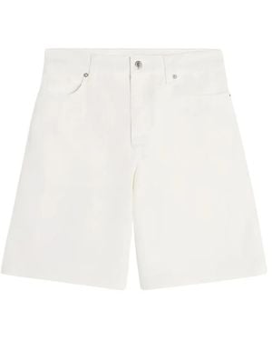 Maison Kitsuné Maison Kitsuné Dove Cotton Shorts - White