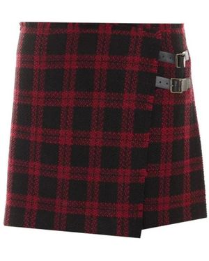 Pinko Wool Blend Skirt - Red