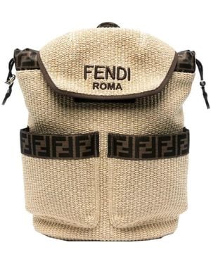 Fendi Rice Grain Backpack - Natural