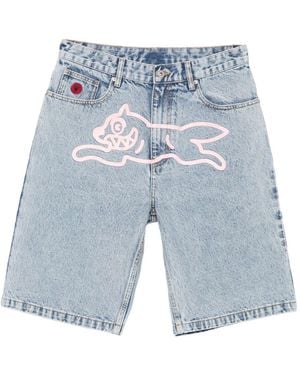 BBCICECREAM Running Dog Denim Shorts - Blue