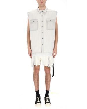 Rick Owens Cotton Sports Jacket - White