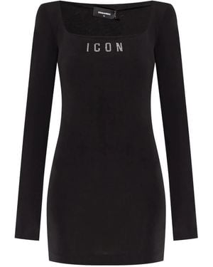 DSquared² Cotton Stretch Suit - Black