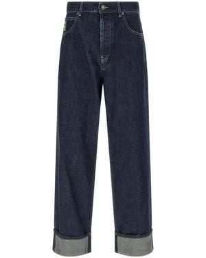 Marni Logo Embroidery Jeans - Blue