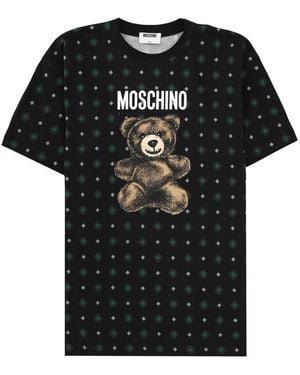 Moschino T-Shirt With Print - Black